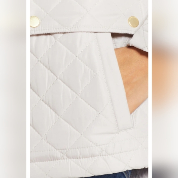 Weatherproof Modern Quilted Barn Jacket Adjustable Waist STONE HEARTH Large - Picture 5 of 11